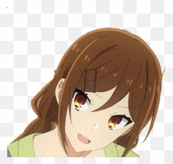 Telegram Sticker From Horimiya Pack Emoji,Brown Girl Standing Emoji