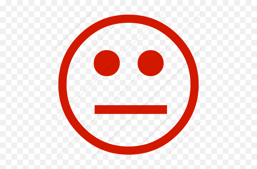 Classic Emoticons Neutral Face Icon - Happy Emoji,Neutral Emoticon