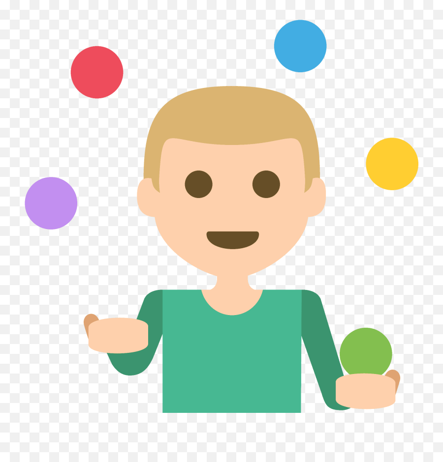 Person Juggling Emoji Clipart - Happy,Emoji Activity