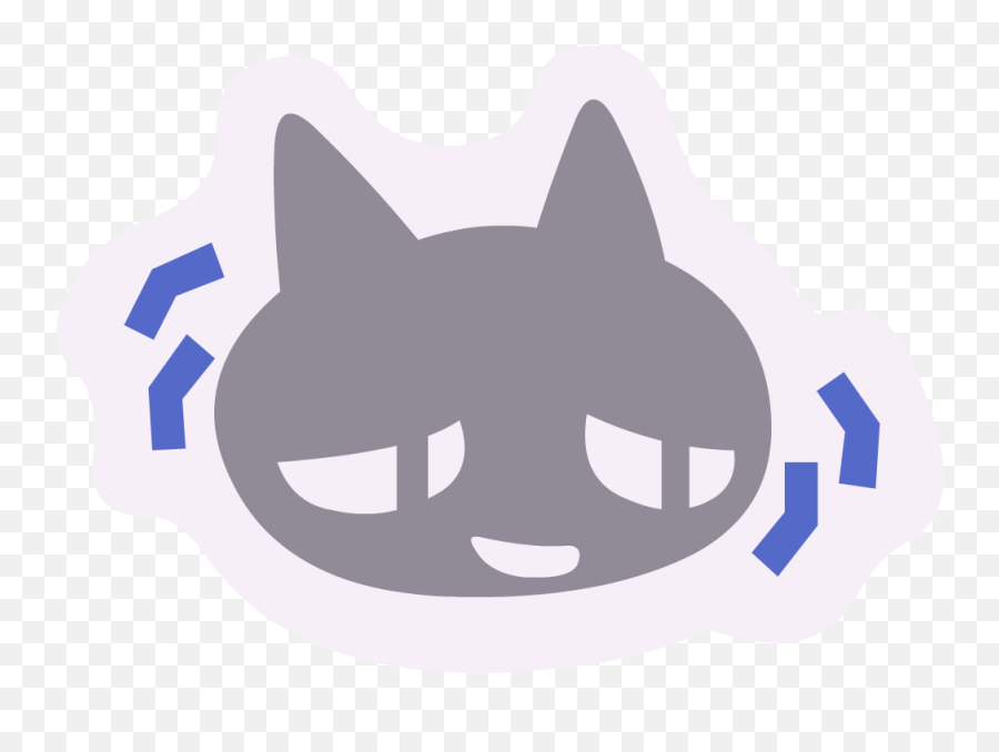 Free Animal Crossing New Horizons Emojis On Behance - Automotive Decal,Gray Cat Emoji