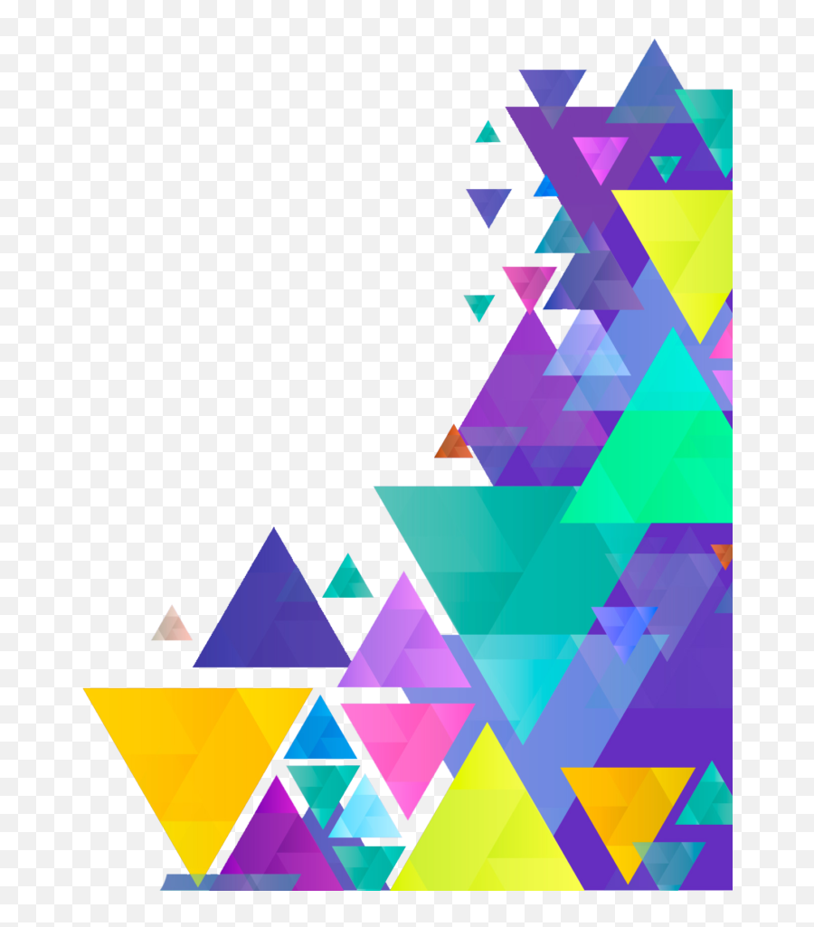 Bg - Vector Geometric Border Design Emoji,Swirl Wave Triangle Emoji
