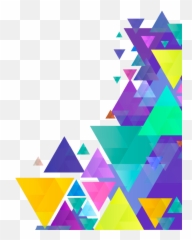 Bg - Vector Geometric Border Design Emoji,Swirl Wave Triangle Emoji