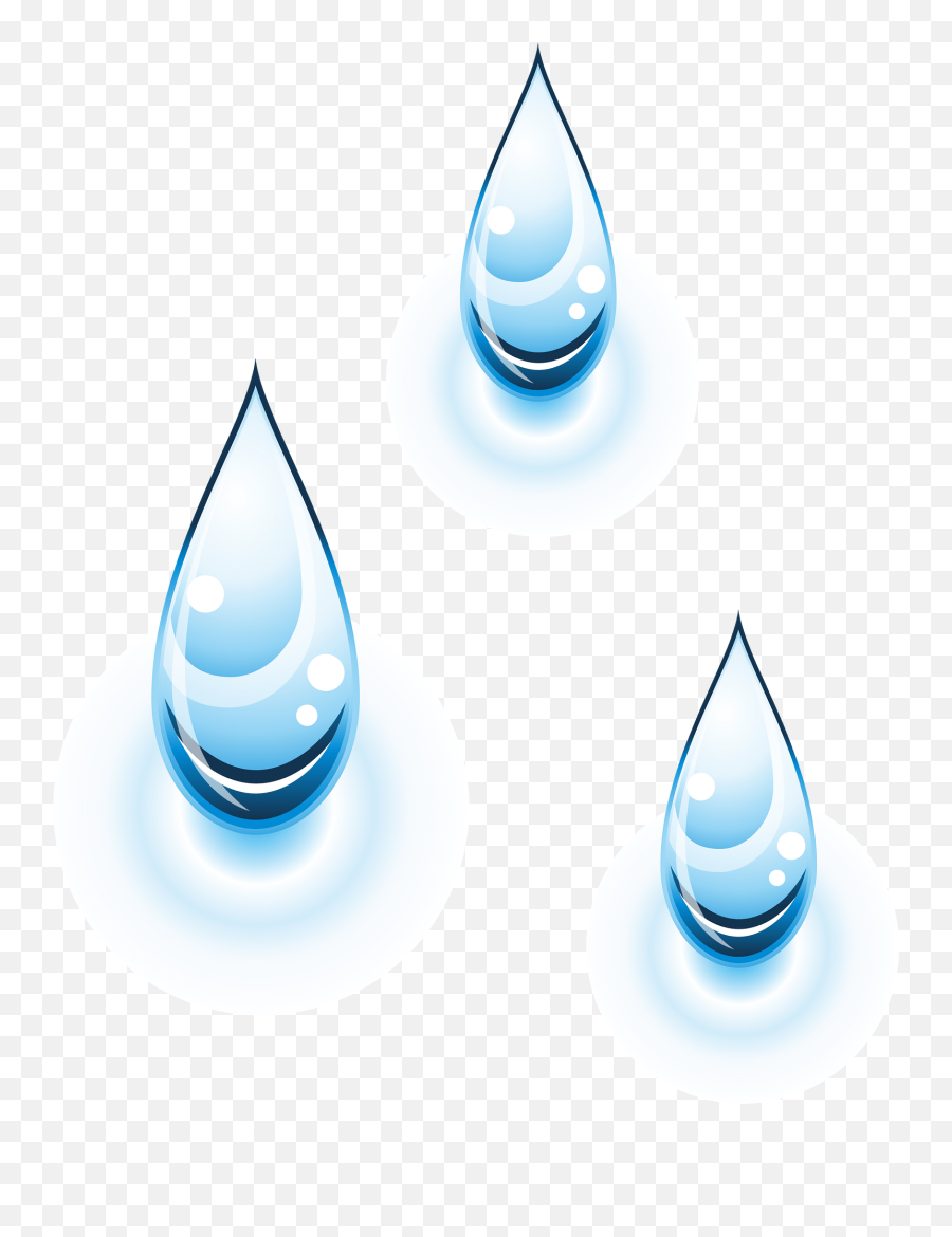 Rain Water Drop Clipart - Drop Emoji,Water Droplets Emoji