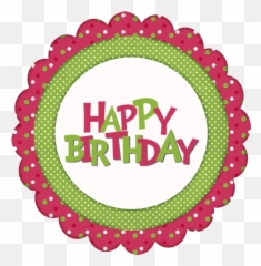 Label Clipart Happy Birthday Label Happy Birthday - Cake Happy Birthday Tags Emoji,Free Printable Emoji Cupcake Toppers