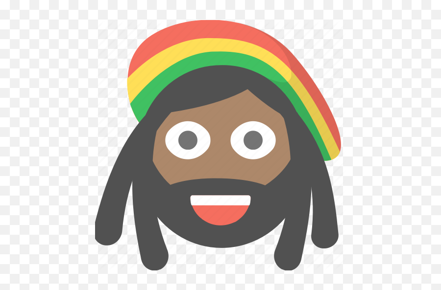 Dreadlocks Ganja Jamaican Marijuana - Icon Rasta Emoji,Jamaican Flag Emoji