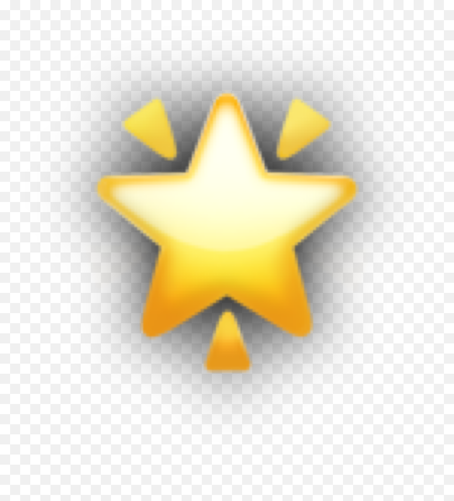 Star Emoji Iphoneemoji Shine Sticker By - Star Aesthetic Yellow,Transparent Star Emoji
