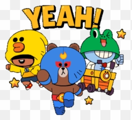 Sticker Maker - Brawl Stars Line Friends Brawl Stars Stickers Emoji,Line Emoji Stickers