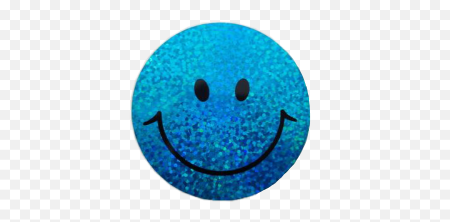 Sparkle Smiley Hapoy Blue Sticker - Glittery Blue Smiley Face Emoji,Emoticons Glitterate