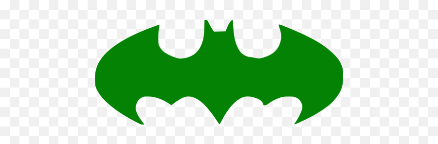 Green Batman 24 Icon - Silhouette Batman Logo Emoji,Batman Forum Emoticons