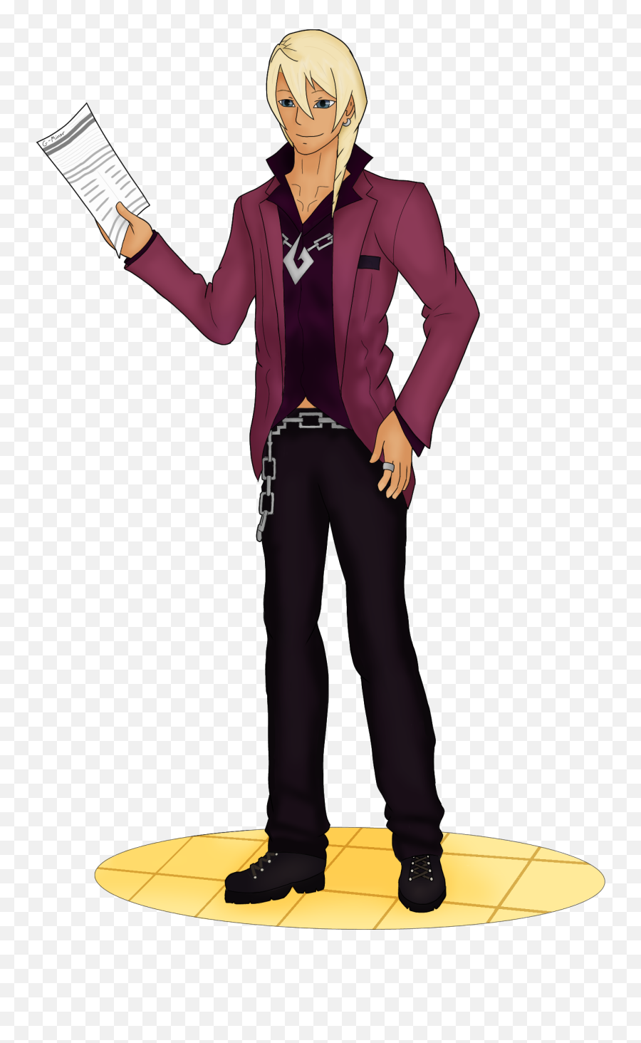 Klavier Gavin Phoenix Wright U2014 Weasyl - Worker Emoji,Phoenix Wright Text Emoticons