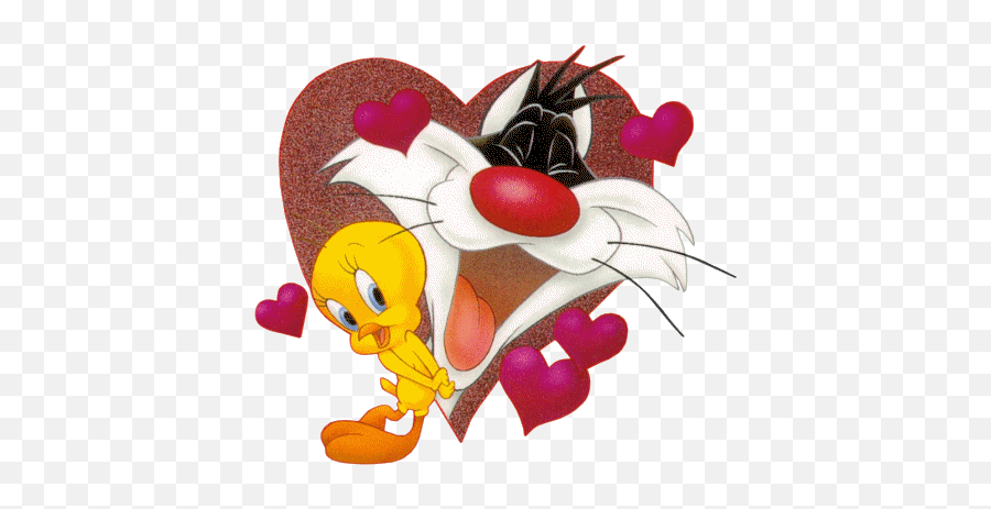 Tube Coeur - Love Sylvester And Tweety Emoji,Dont Starve Emoticon