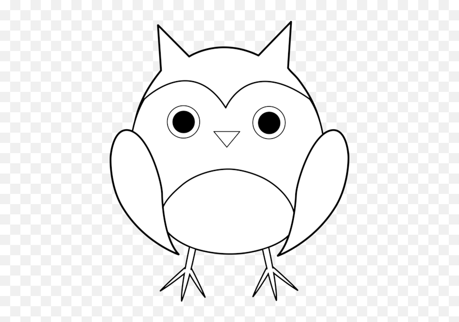 Free How To Draw A Cute Owl Download - Clipart Of Black And White Cute Birds Emoji,Easy Cute Fun2drawings Emojis