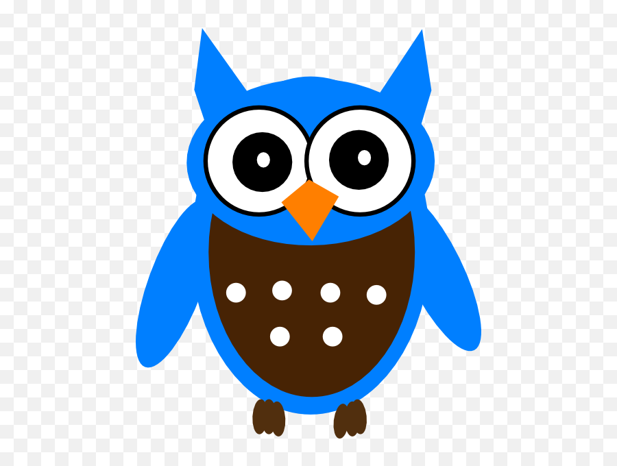 Owl Computer Cliparts Png Images - Blue Cute Owl Clipart Emoji,Hoot Owl Emojis