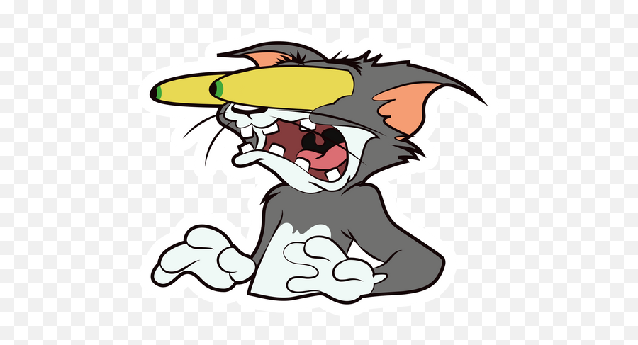 Pin - Tom And Jerry Surprised Emoji,Tom's R/r Emotion