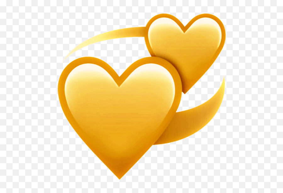 Heart Emotion Emoji Sticker - Emoji Cuore Giallo Png,Best Emoji Ever