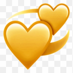 Heart Emotion Emoji Sticker - Emoji Cuore Giallo Png,Best Emoji Ever
