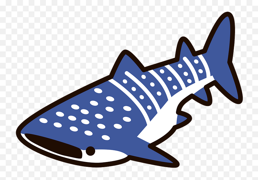 Whale Shark Clipart Free Download Transparent Png Creazilla - Transparent Cute Whale Shark Cartoon Emoji,Big Wahtle Emoji