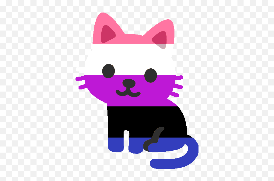Lgbt Cat Discord Emoji,Kitten Emoticon 28x28