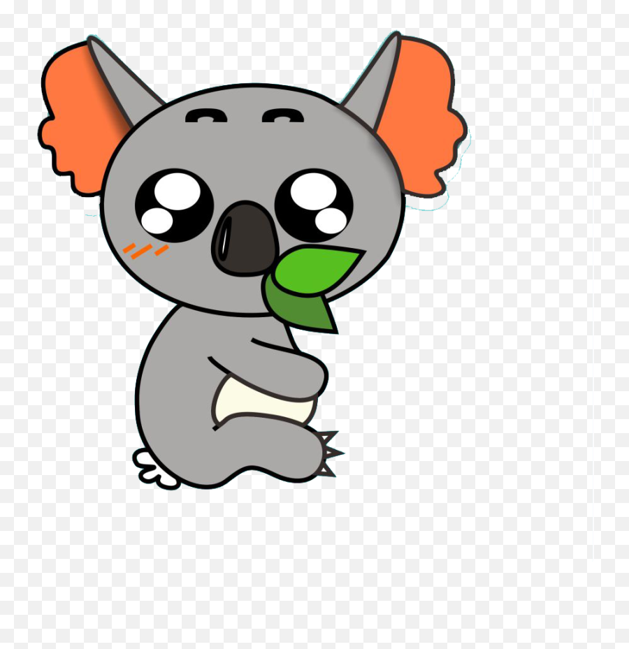 Koala Eating Leaves Svg Library - Koala Kartun Png Emoji,Koala Emoji Png