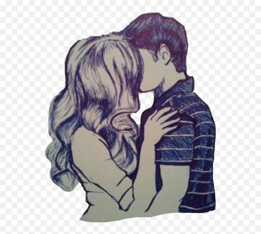 Kiss Kissing Couple Couples Love - Cute Couple Kissing Drawings Emoji,Couple Kissing Emoji