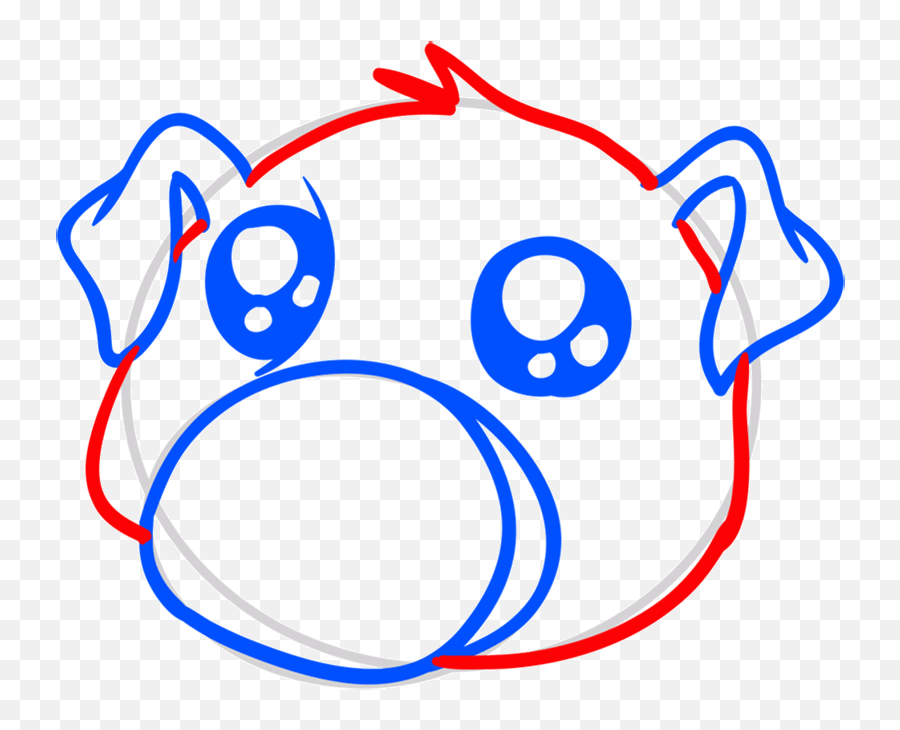 Cute Pig Drawing Emoji,All Emojis That Are Easy To Draw