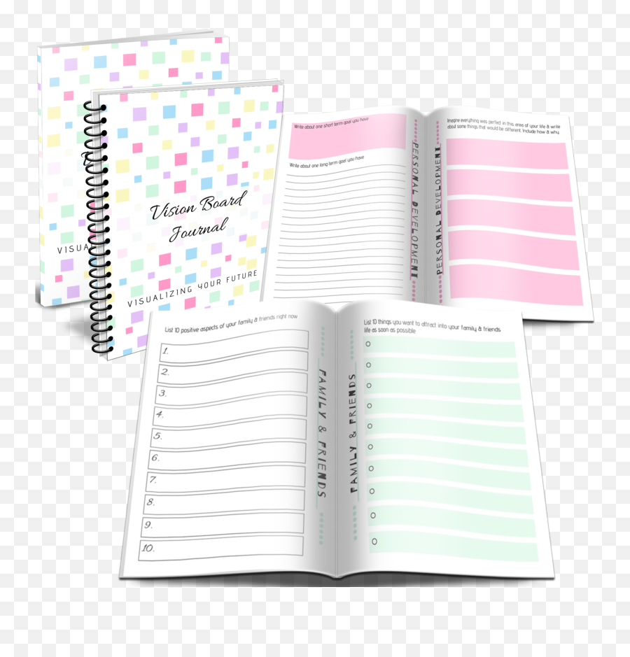 Vision Board Journal Plr Bundle The Happy Journals Plr Club - Dot Emoji,Eation Vs Emotion Drone