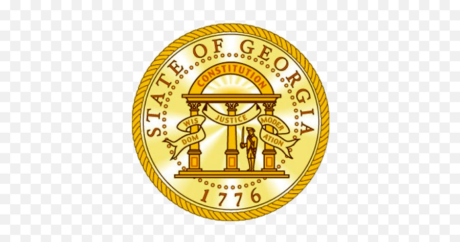 Georgia State Seal Vinyl Flag Decal Sticker Multiple Sizes To Choose From Ebay - Official State Of Georgia Seal Emoji,Covered Wagon Emojis