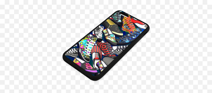 A Pile Multicolored Shoes Sneakers Pattern Rubber Case For - Smartphone Emoji,Iphone 6 Cases With Emojis