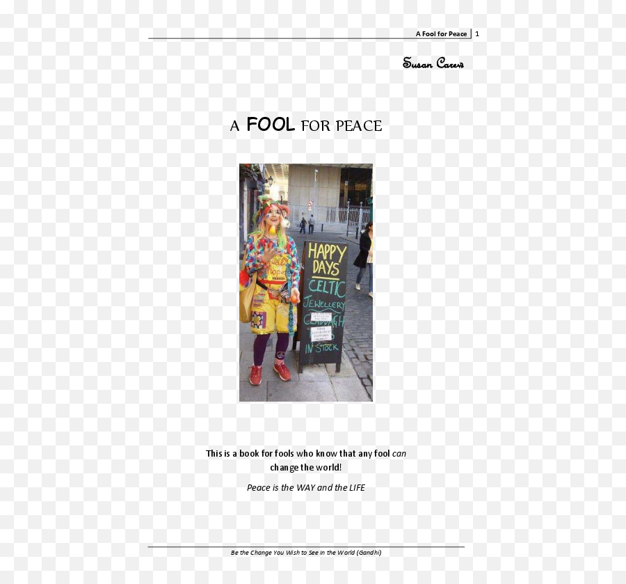 Pdf A Fool For Peace 1 A Fool For Peace A Fool For Peace 2 - Clothing Emoji,Aol Instant Messenger Emoticon Foot In Mouth
