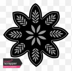 Flower Templates Kit 32 - Flower 04a Graphic By Marisa Emoji,Black Flower Emoticon
