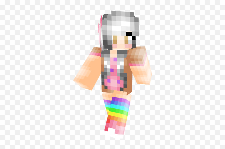 Nyan Cat Girl Minecraft Skin Emoji,Nyan Cat Emoticon Dowload