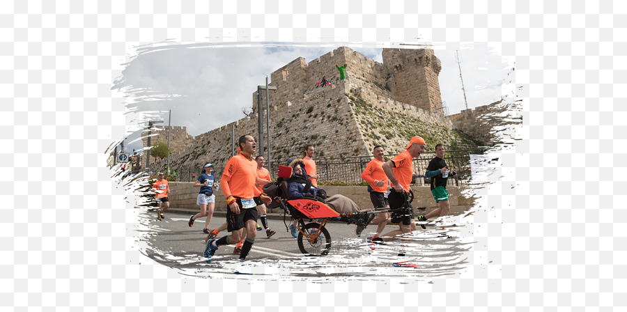 Running For A Cause - Jerusalem Marathon Emoji,Work Emotion T7r Evasive