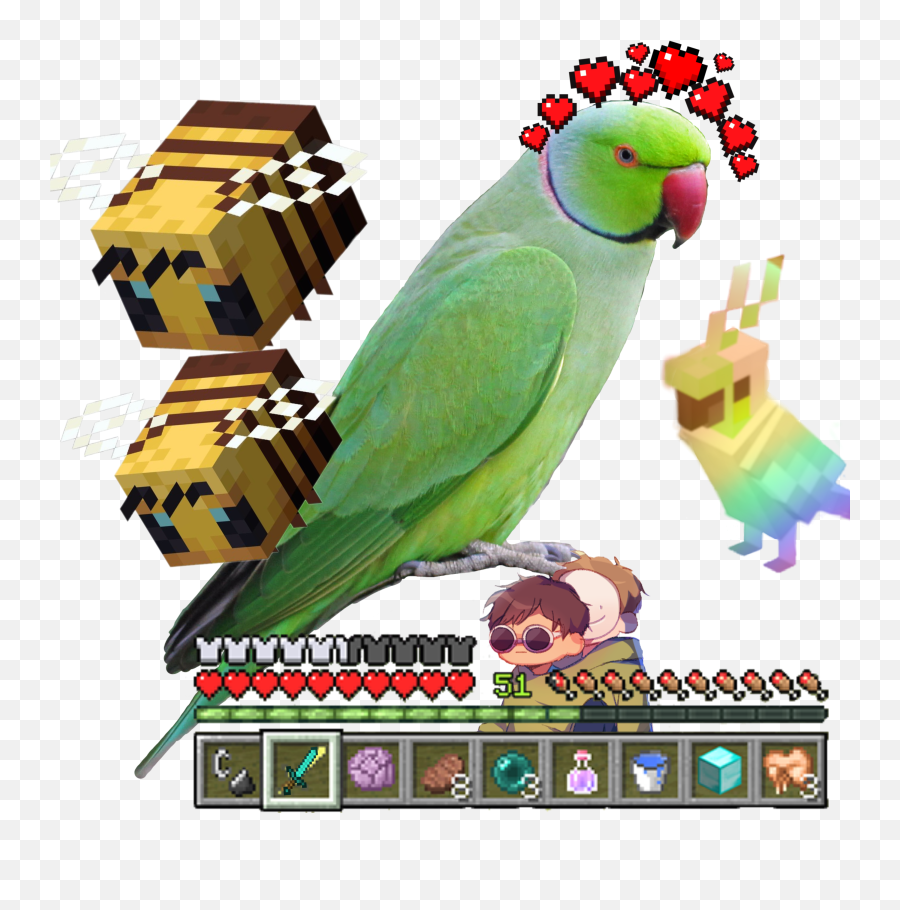 Cute Parrot Minecraft Dream Grogenotfound Image By Radbei21 Emoji,Party Parrot And Other Emojis