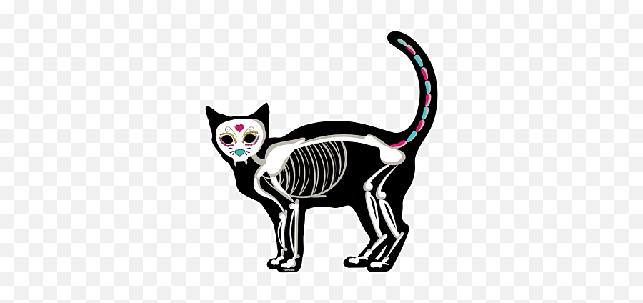 Halloween Skeleton Cat Coffee Mug For Sale By Thomas Larch Emoji,Skeleton Emoji