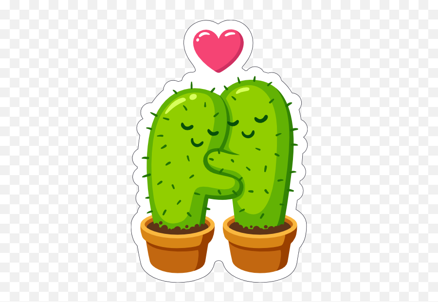 Hugging Cactus Succulent Sticker Emoji,Cactus Wizard Emoji Meaning