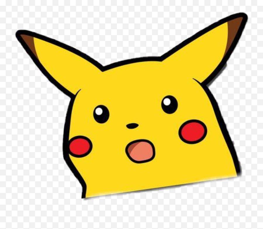 Largest Collection Of Free - Toedit Pikachumeme Stickers Emoji,Shocked Emoji Meme