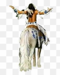 Nativeamerican Indian Man Horse Sticker - Dance Emoji,Man And Horse Emoji