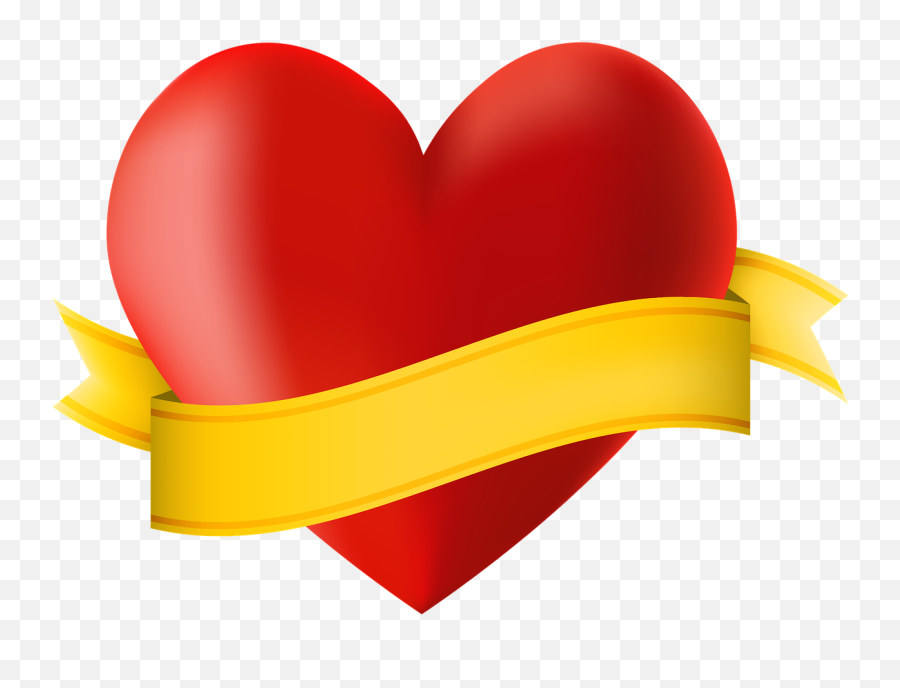Vacation Icon Heart Ribbon Banner Copy Space - Heart Heart With Ribbon Clipart Png Emoji,Ribbon Heart Emoji