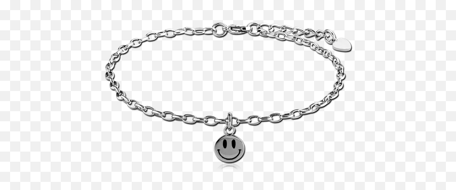 Surgical Steel Grade 316l Anklets - Solid Emoji,Emoticon Necklace