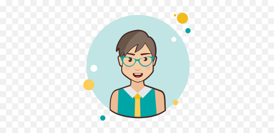 Grey Hair Business Lady Con Gafas Verdes Icono - Happy Emoji,Emoji Con Gafas