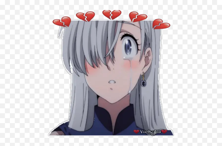 Princesa Elizabeth Stickers For Whatsapp - Sakura Seven Deadly Sins Emoji,Emoji Princesa