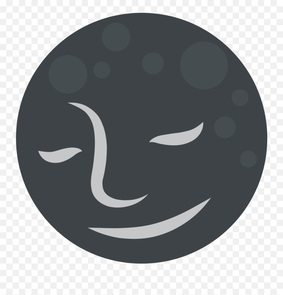 New Moon Face Emoji High Definition - Dot,Emoji Proposal
