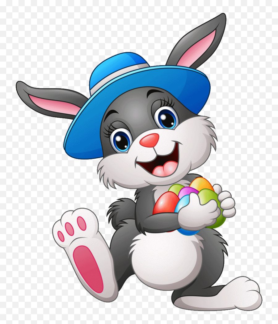 Hase Hut 01 Happy Easter Bunny Pictures Animated Rabbit - Conejito De Pascua Feliz Emoji,Happy Easter Emoji