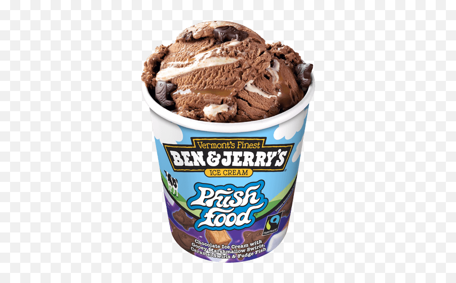Phish Food Ice Cream - Ben And Phish Food Emoji,Cake Flan Ice Cream Emoji