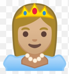 Princess Emoji Clipart - Emoji Princesa,Queen Emoji