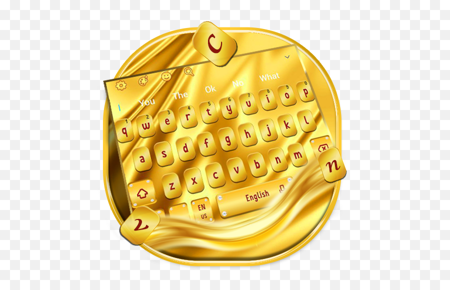 Gold Silk Luxury Keyboard Theme U2013 Rakendused Google Plays - Office Equipment Emoji,Dom Emojis