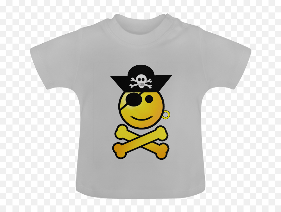 Pirate Emoticon - Short Sleeve Emoji,Model Emoji