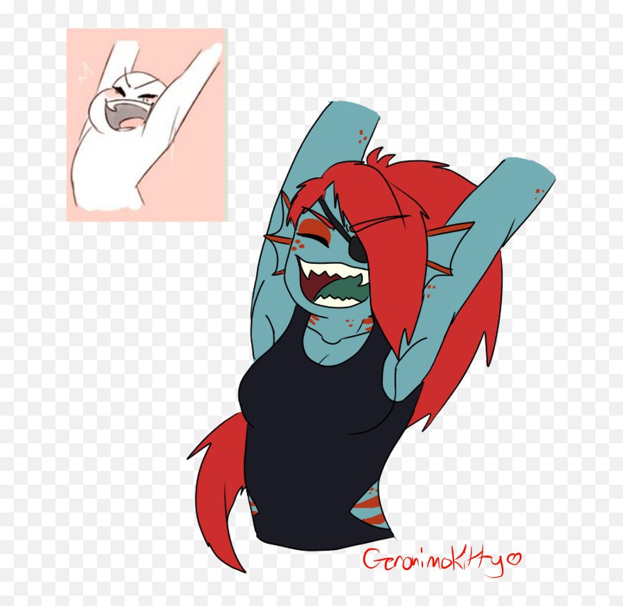 Happy Fish Undertale Know Your Meme - Fictional Character Emoji,Undyne Emotions Meme