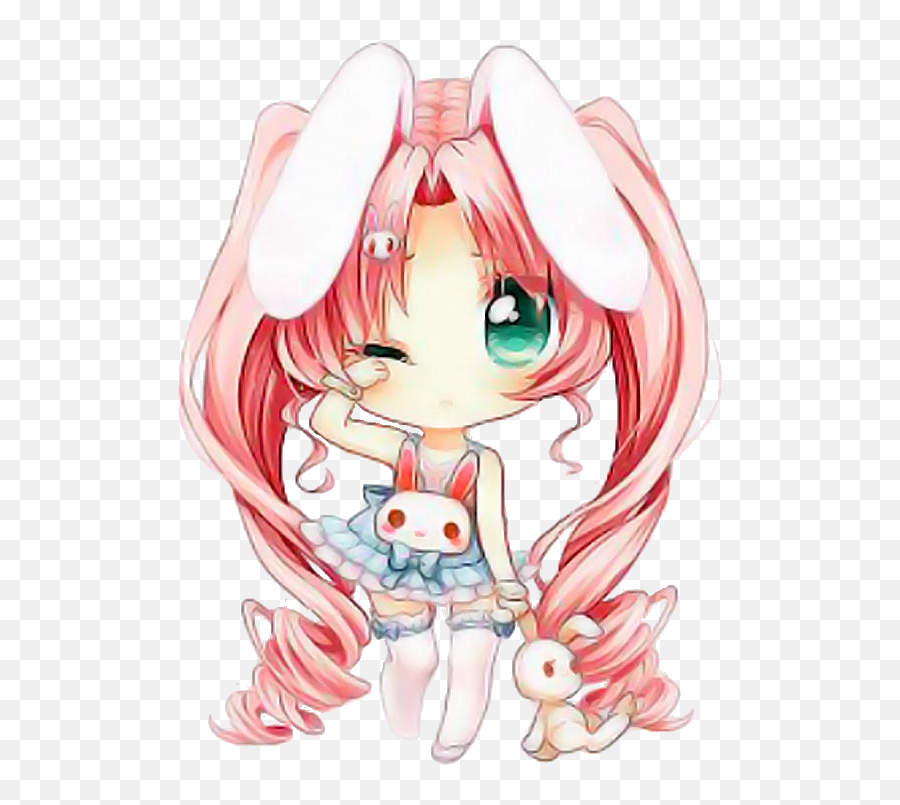 Kawaii Bunny Girl Sticker By Usagizan - Cute Bunny Girls Kawaii Emoji,Bunmy.girl Emojis