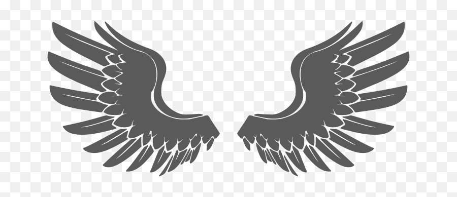 Angel Wings Free Svg Cut File - Svgheartcom Little Hawk Emoji,Black And White Emojis Angel